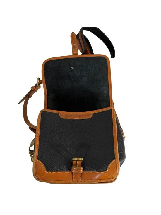 Vintage Dooney & Bourke All Weather Leather Pebble Grain Black Cross Body Bag - Picture 10 of 15